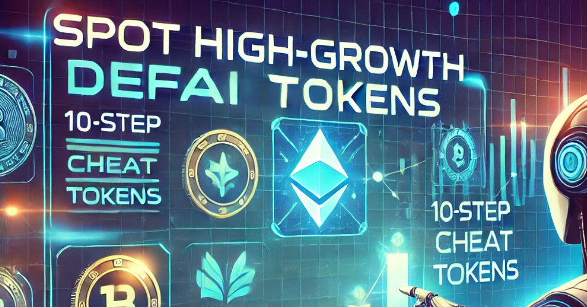 🧠 How to Spot High-Growth DeFAI Tokens — The Complete 10-Step Cheat Code